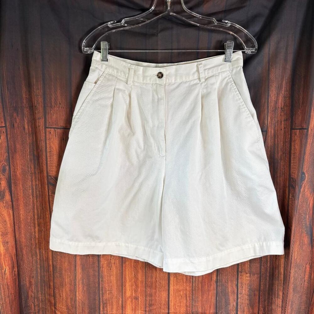 Vintage Marsh Landing White Mom Shorts Women's‎ Size 12 Pleated